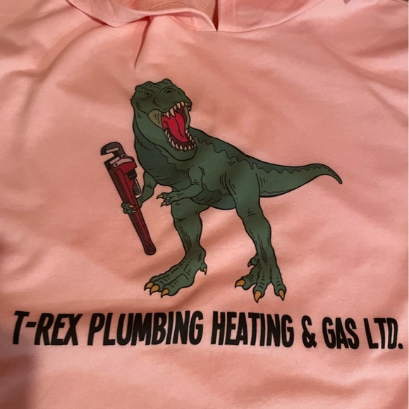 🥊🦖T-Rex Plumbing Heating & Gas Ltd. Boxing Trainher Gym US XL Short Sleeve🦖🥊 - Picture 4 of 15